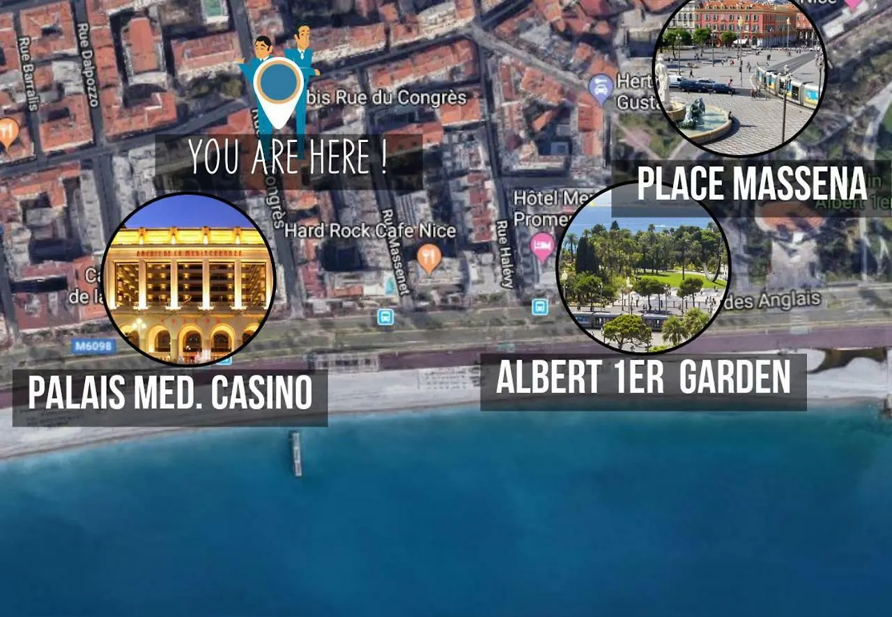 Nestor&Jeeves - Cote Pietonne - Central - By Sea - Pedestrian Zone Nice